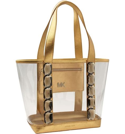 michael kors tan tote bag|michael kors clear tote bags.